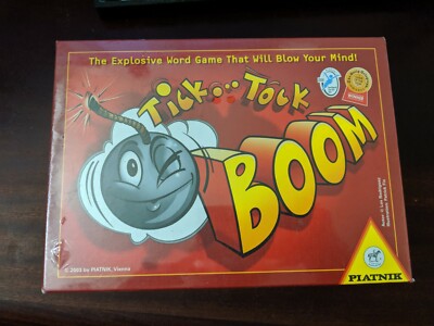 2003 Tick Tock Boom Game Word Game ORIGINAL VERSION -- RARE -- BRAND NEW SEALED