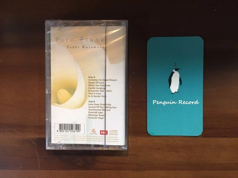 YUHKI KURAMOTO - PURE PIANO CASSETTE TAPE KOREA EDITION SEALED - Image 3 of 3