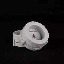 2X Technics Off-White Nab Hub Adapters For 1/4" Open Reel To Reel tape recorder