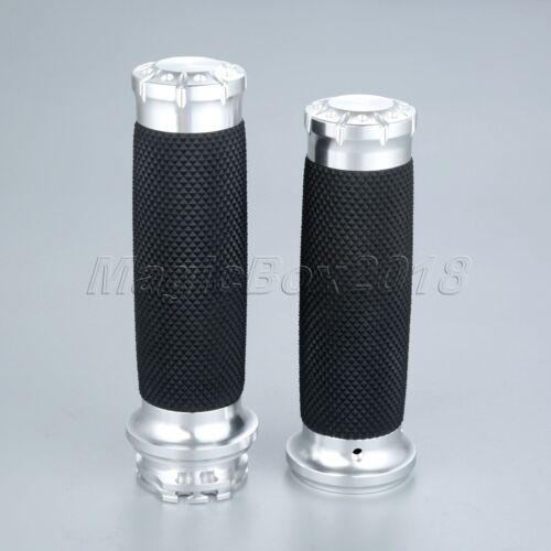 2Pcs 1" 25mm Motorcycle Handlebar Hand Grips for Suzuki Intruder VS1400GLP 1999 - Picture 1 of 10