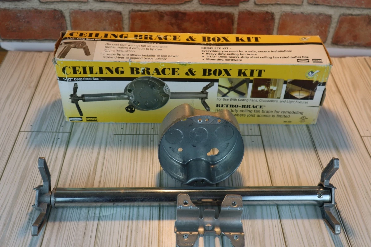 Ceiling Fan Box With Brace Kit For Old Work Two Birds Home
