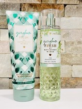Bath Body Works Gingham Fresh Hydrating Body Cream Body Mist Spray Set of 2