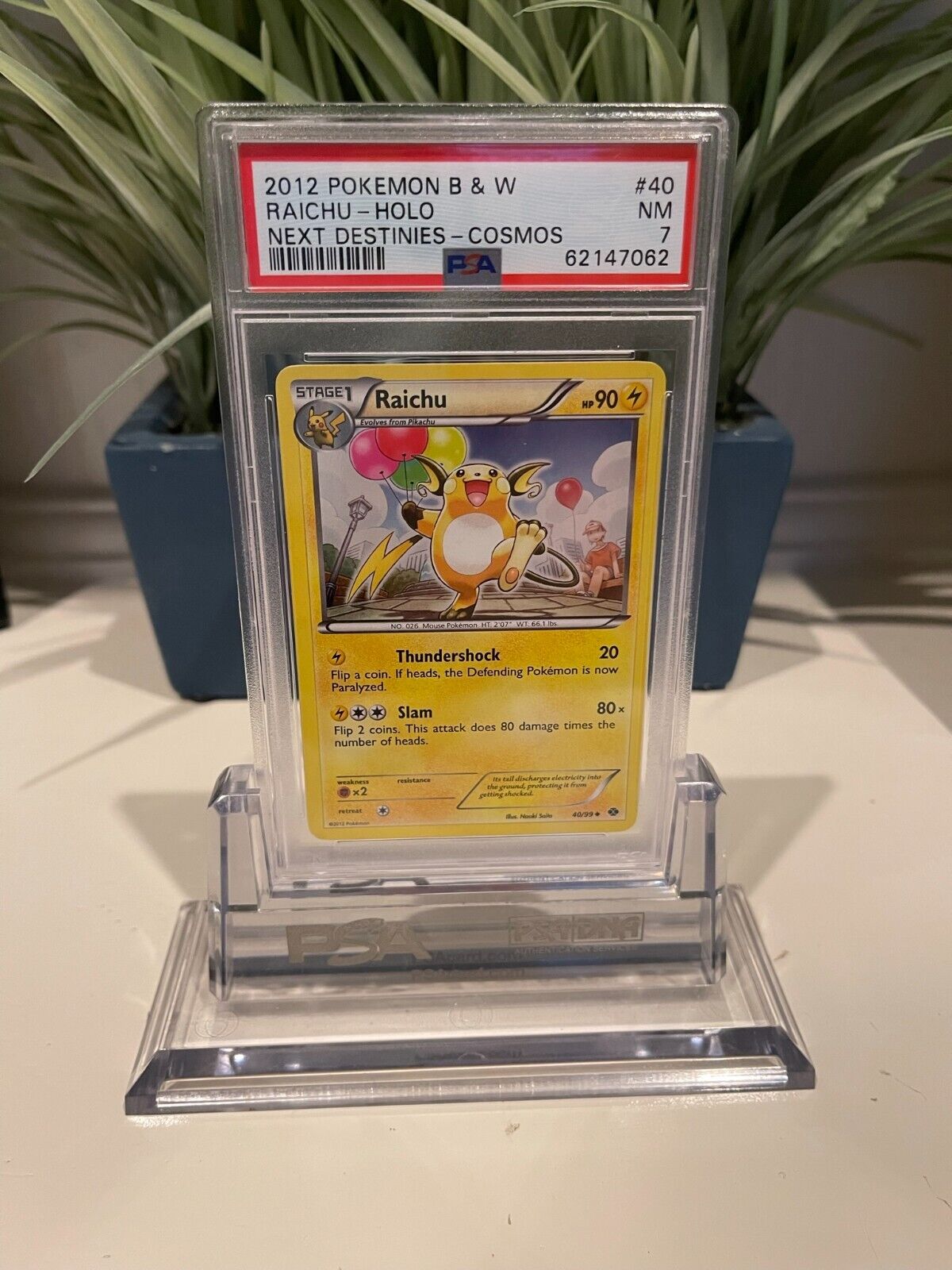 Card Raichu 40/99 Pokemon Raro Original