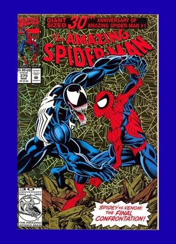 Amazing Spider-Man #375 - 1st She-Venom - Gold Holo-grafx Cover - 1993 9.8 NM-MT