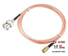 RF coaxial Coax Cable Assembly BNC Male to SMB Female 48''