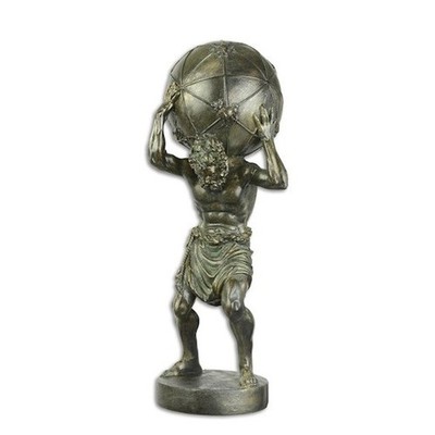 ResinFigur Atlas der Titan Grieche Mythologie Skulptur Statue Deko JMA356