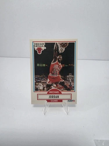 1990-91 Fleer Michael Jordan #26 Chicago Bulls Basketball NBA Card