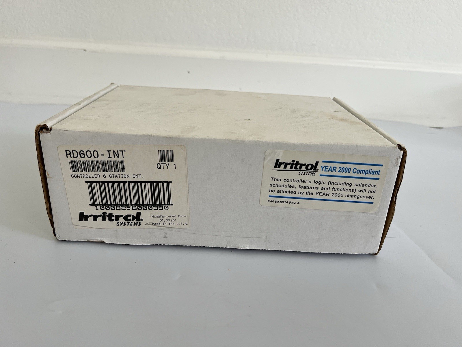 Irritrol Rain Dial RD600-INT Station Indoor Irrigation Controller Open Box 1997