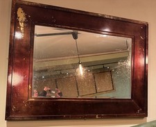 Vintage French Foxed Framed Mirror Nice condition, rich brown colour