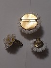 Vintage West Germany Daisy bouquet brooch/pin & matching clip earrings,excellent — photo 2