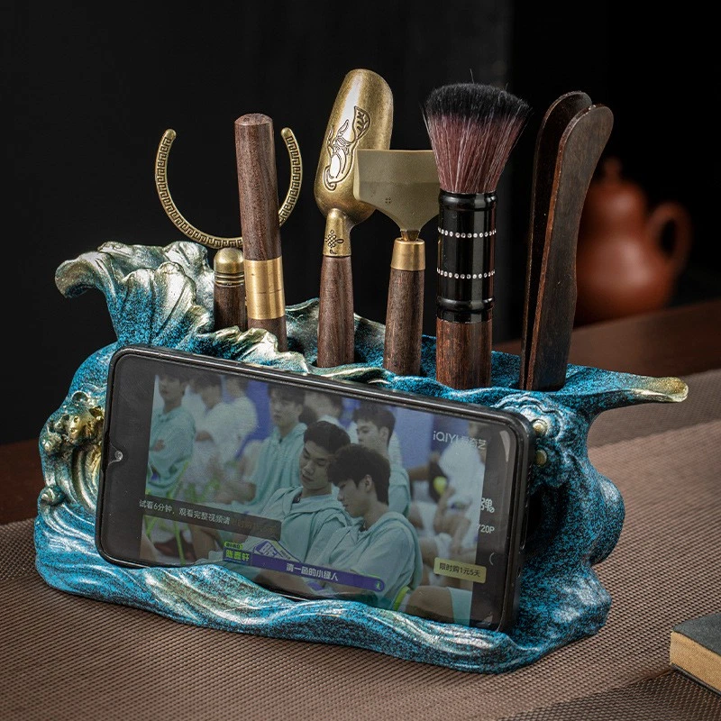 Kit de accesorios de té Gongfu con pinzas de té cuchara de té selección de té soporte de aguja de té Foto 3 de 4