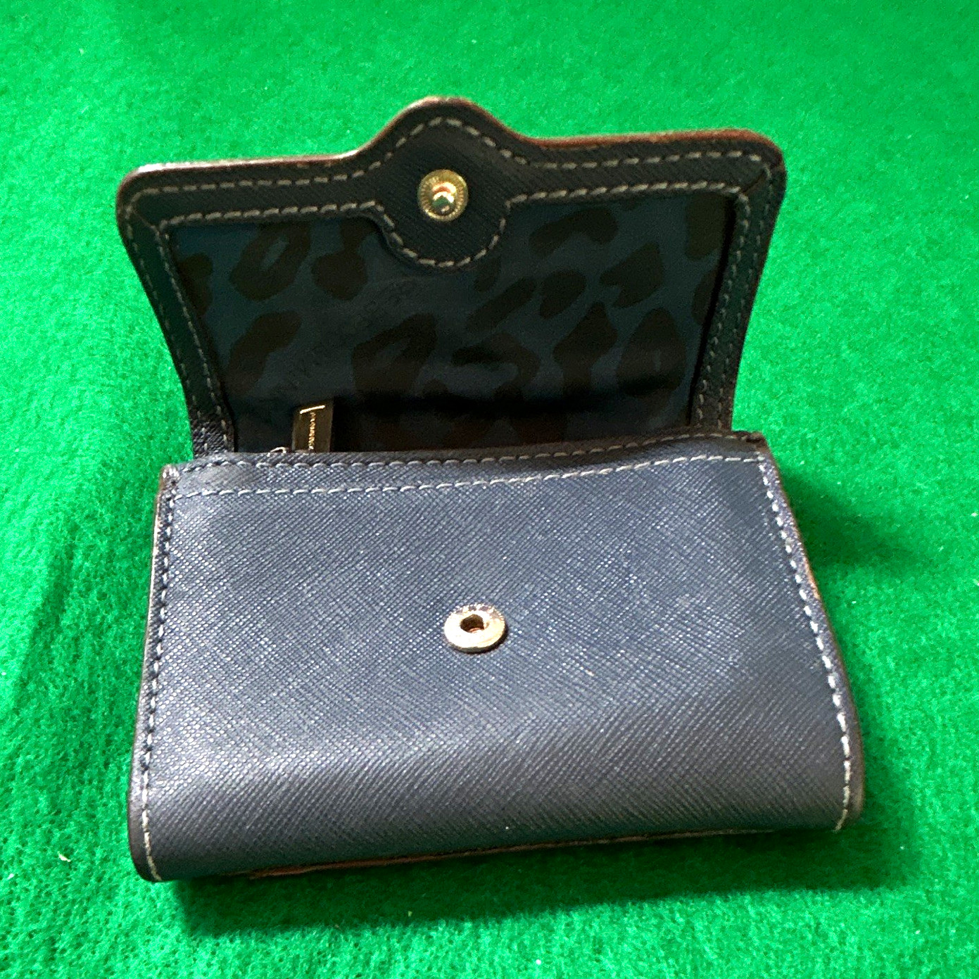 Rebecca Minkoff Saffiano Leather Wallet Navy