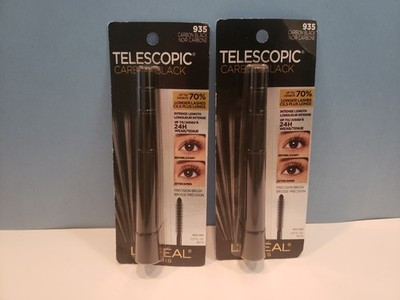 L'Oreal ~ Lot 2 ~ Telescopic Carbon Black Mascara ~ #935 Carbon Black ~ NIP