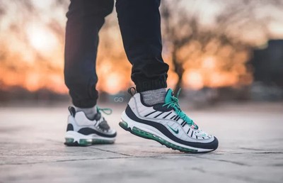 Nike Air Max 98 Tidal Wave Gray Athletic Sneakers 640744-005