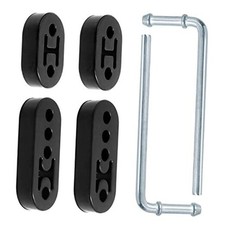 6Pcs 2 Holes 4 Holes Rubber Exhaust Hangers with with 90 Exhaust Hanger Rod