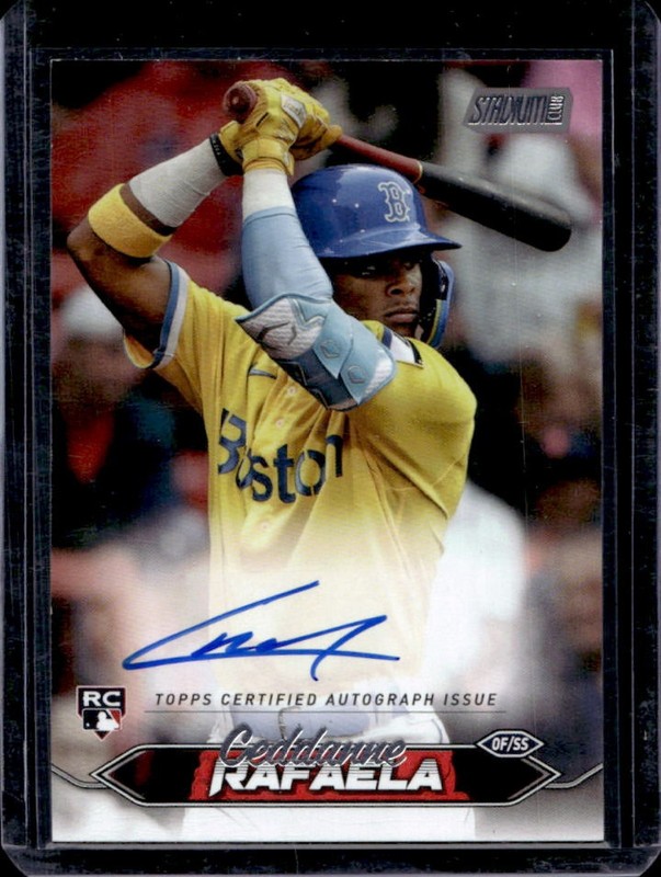 2024 Topps Stadium Club Ceddanne Rafaela Auto RC Rookie #SCBA-CR Red Sox