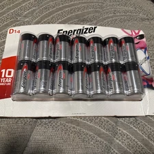 14 PACK of ENERGIZER MAX D CELL Batteries, Alkaline Batteries BRAND NEW SEALED