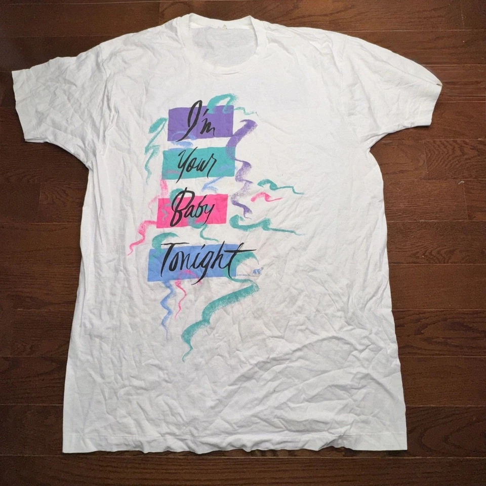 VTG Whitney Houston Sz 3XL Nippy Inc 1991 Be My Baby Tonight Tour Single Stitch - Image 2 of 4