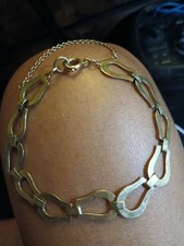 Vintage 1961 9ct Gold Horseshoe Link Bracelet London Hallmarked 375 Around 12g