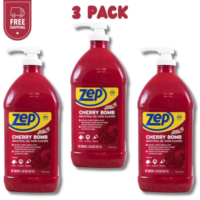 #ad Zep Cherry Bomb Hand Cleaner 48 Fl oz 3 Pack $19.00