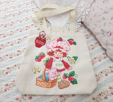 NWT STRAWBERRY SHORTCAKE CUSTARD CANVAS TOTE SHOPPING BAG