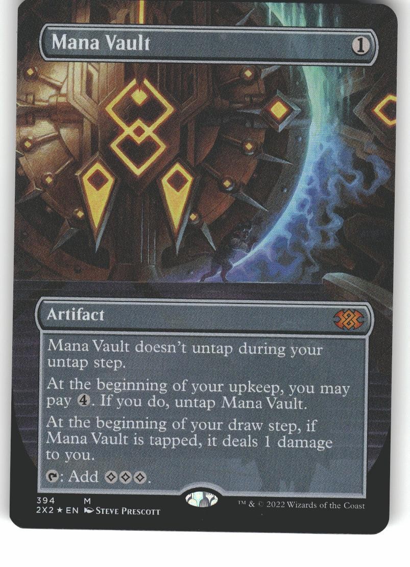 Mana Vault (Borderless) 394 Double Masters 2022 Magic: The Gathering Foil NM