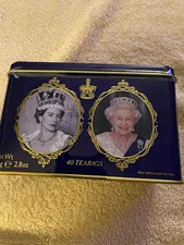 Queen Elizabeth II of Great Britain English Breakfast Tea Collectible Tin W/Tea