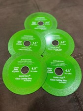 5-Pack 4-inch Diamond Glass Cutting Disc for Angle Grinder 7/8 inch Arbor