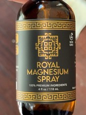 Royal Wellness Magnesium Spray 4 fl oz 118 mL Non-GMO Aloe Vera Eucalyptus