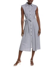 Jones New York Sleeveless Pleated Shirtdress Women's