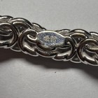 Milor 14kt White Gold Byzantine Bangle 9 Inch Bracelet Resin Italy 12.2grams — photo 4