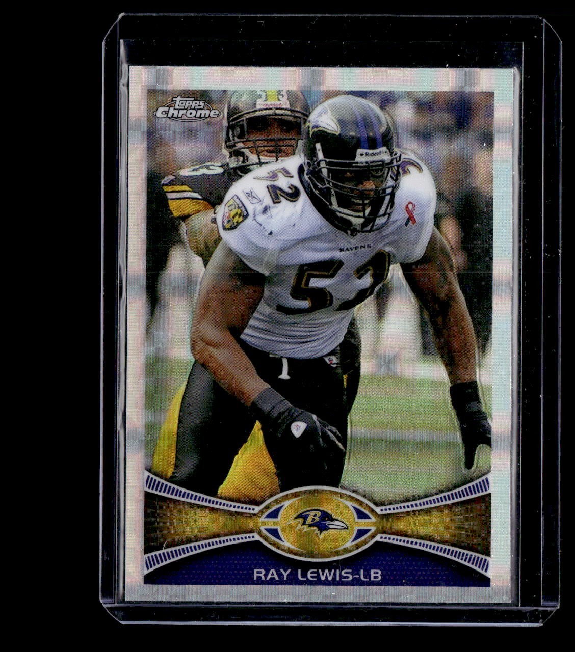 Ray Lewis 2012 Topps Chrome #121 X-Fractor Baltimore Ravens HOF