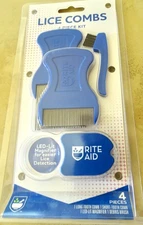 FLEA & LICE COMBS Stainless Steel 4 Piece Kit