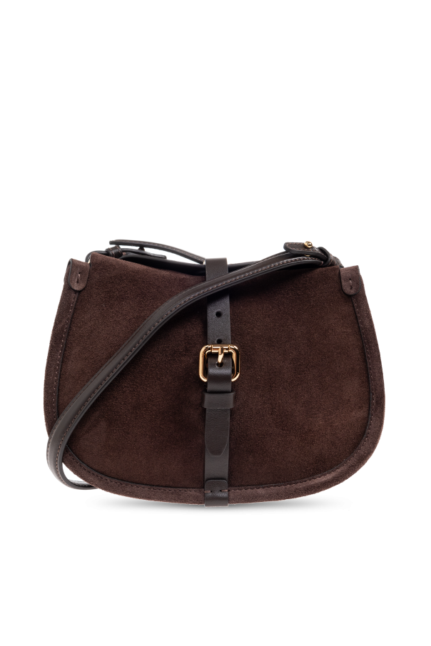 ETRO Pony Small Brown Suede Shoulder Bag New & Authentic