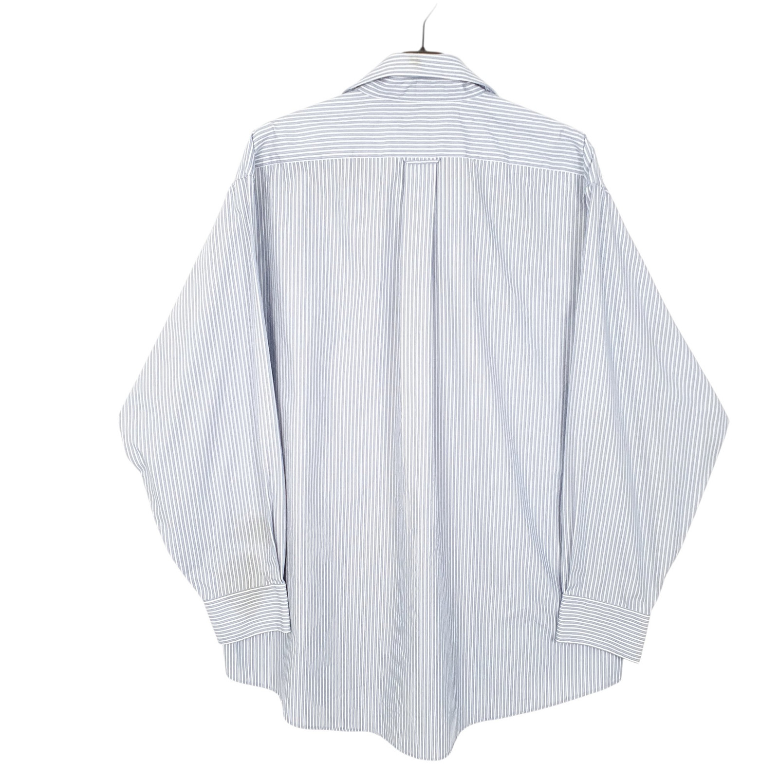 DOCKERS Blue Striped Shirt Long Sleeve Casual Cotton  &  Polyester Mens L image 3