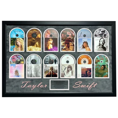 Taylor Swift Autographed All 12 CD Albums Framed JSA Signed Life of a Showgirl