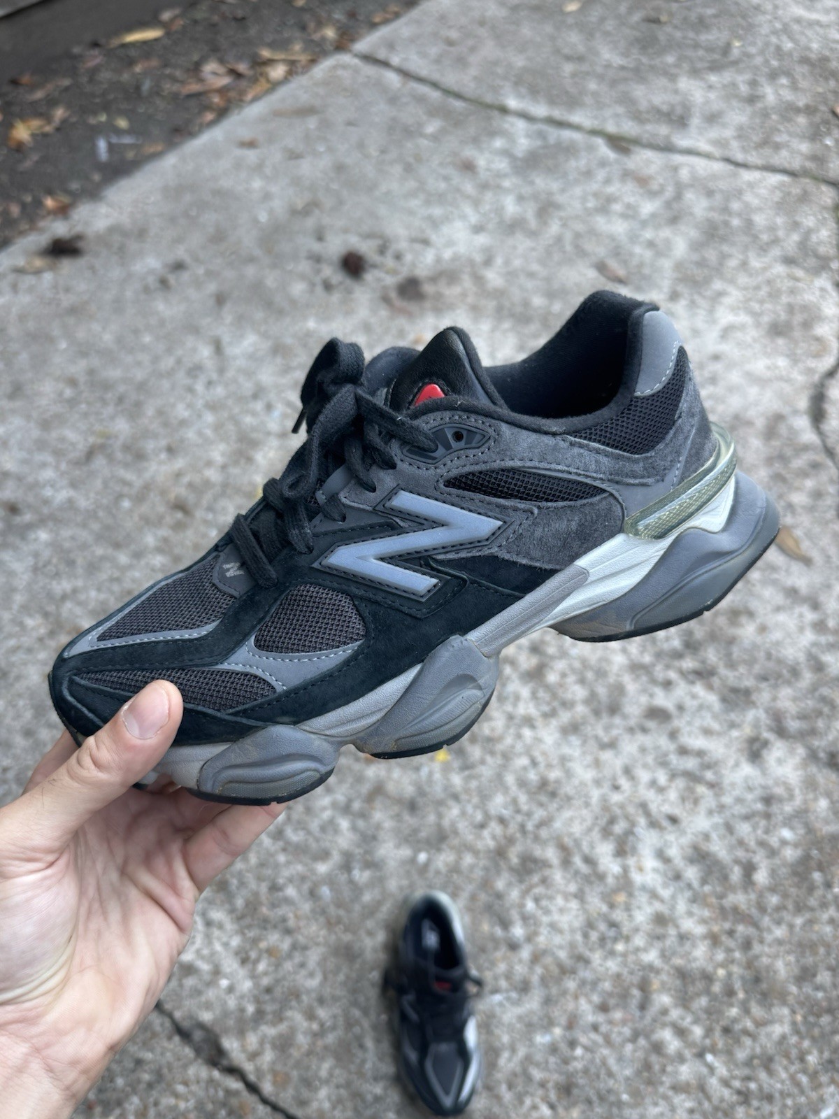 New Balance 9060 Black Castlerock Grey U9060BLK (7.5)