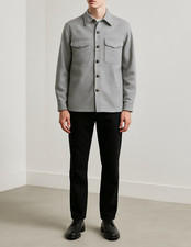 Men's 100% Wool Overshirt Jacket, Made In London England