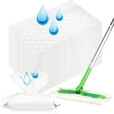 24 Count Unscented Upgraded Wet Mop Refills for Swiffer  24 Count, White-24p