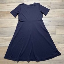 Croft & Barrow Women’s Short Sleeve A-Line Dress Size XL Black EUC