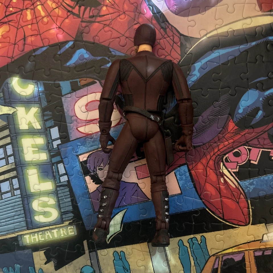 Figura de acción Daredevil Ben Affleck 6" 2002 ToyBiz pintura personalizada Marvel Legends Foto 2 de 2