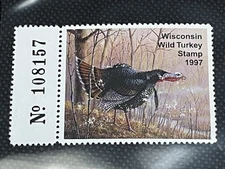 1997 WISCONSIN WILD TURKEY STAMP