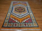 Turkish Oushak Rug, Geometric Multicolored Handmade Bohemian Rug 4x6 Ft — photo 1