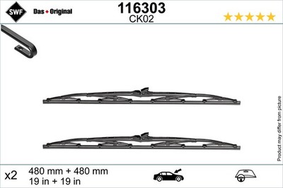 SWF Scheibenwischer für VW Polo 6N2 6N1 Scirocco 53B 53I Suzuki Grand Vitara II