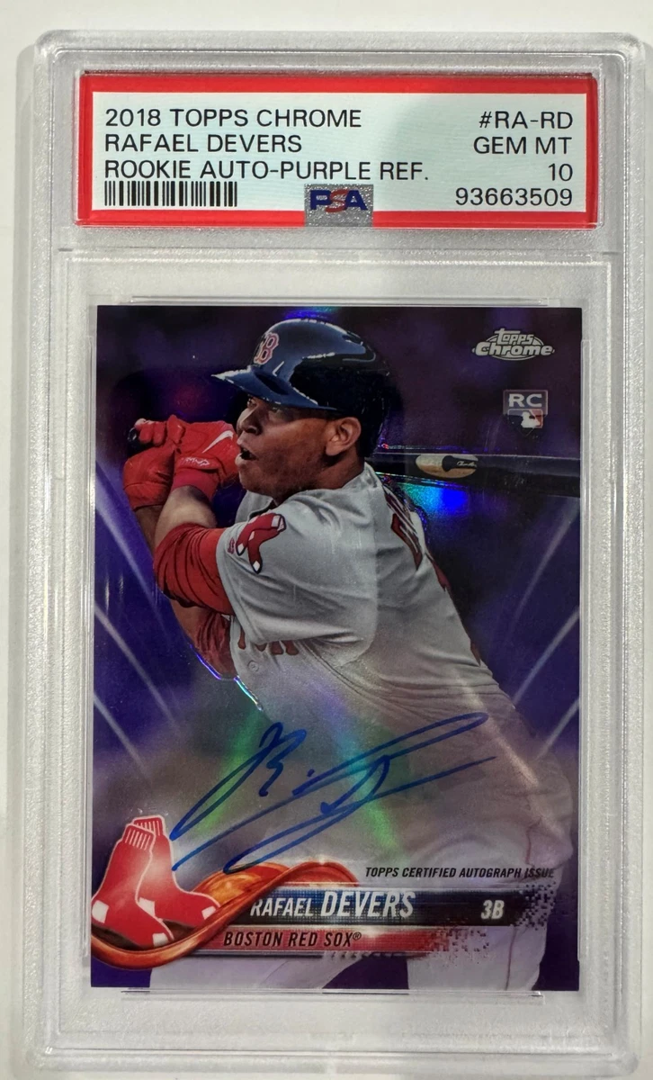 スポーツ選手 Topps Clearly authentic Rafael Devers Rafael Devers Professional Sports Authenticator (PSA) Baseball
