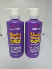 Aussie 3 Minute Miracle Moist Detangling Deep Conditioner W/Coconut Oil 16oz 2Pk
