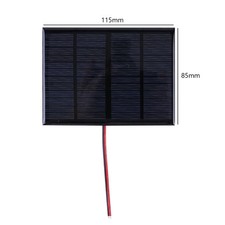 Mini Solar Panel 3W 12V Small Cell Module Polysilicon Board 115x85mm for 9-12V