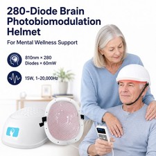 LED PBM Brain Helmet 810nm NIR Light Therapy for Parkinson Alzheimer PTSD TBI