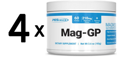 4 x PEScience Mag-GP - 102g (232,72 EUR/kg)