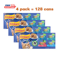 4 Pack, Friskies® Adult Cat Wet Food - Variety Pack, 32 CT, 176 OZ 1.69 per gallon